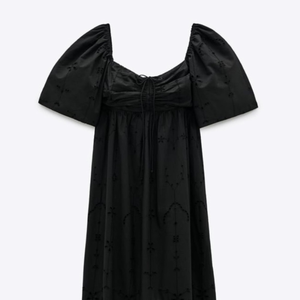 Nwt Zara openwork embroidered long dress